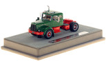1:50 scale model of a 1954 Autocar DC-100T - Green over Red