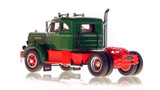 1:50 scale model of a 1954 Autocar DC-100T - Green over Red
