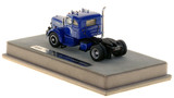 1:50 scale model of a 1954 Autocar DC-100T - Blue over Black