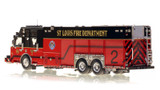 1:50 scale model of St. Louis Fire Department SVI/Spartan Rescue 2