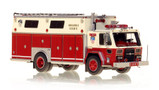 1:50 scale model of FDNY 1982 ALF/Saulsbury Rescue 2 as seen in 1983