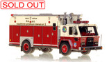 1:50 scale model of FDNY 1983 ALF CTC/Saulsbury Haz-Mat 1
