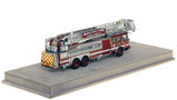 1:50 scale model of Boston Fire Department E-One Tower Ladder 3