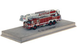 1:50 scale model of Boston Fire Department E-One Tower Ladder 3