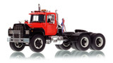 1:50 scale model of Mack® R Tandem Axle Tractor - Red over Black with Black Fenders