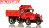 1:50 scale model of Mack® R Single Axle Dump Truck - Red over Black