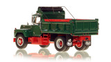 1:50 scale model of Mack® R Single Axle Dump Truck - Green over Red