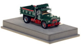 1:50 scale model of Mack® R Single Axle Dump Truck - Green over Red
