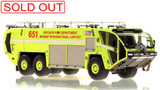 1:50 scale model of Chicago Midway Oshkosh 6x6 Striker 3000 - ARFF 651