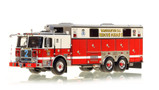 1:50 scale model of D.C. Fire & EMS 2008 Seagrave Rescue Squad 2 - Petworth