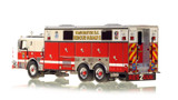 1:50 scale model of D.C. Fire & EMS 2008 Seagrave Rescue Squad 2 - Petworth