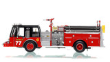 1:50 scale museum grade replica of Chicago Fire Department E-One Hurricane Engine 77