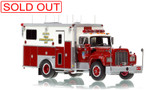 1:50 scale model of FDNY 1985 Mack R/Saulsbury Field Communications