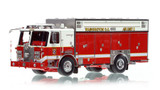 1:50 scale model of D.C. Fire & EMS 2019 KME Air Unit 2
