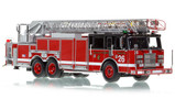 1:50 scale model of Chicago Fire Department 2002 Pierce Dash 100' Aerial - Truck 26