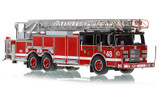 1:50 scale model of Chicago Fire Department 2002 Pierce Dash 100' Aerial - Truck 48