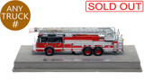 1:50 scale model of Chicago Fire Department 2002 Pierce Dash 100' Aerial - Custom Truck Co.