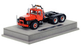 1:50 scale model of Mack DM 800 Tandem Axle Tractor - Red over Black