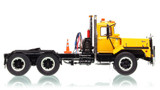 1:50 scale model of Mack DM 800 Tandem Axle Tractor - Yellow over Black