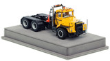 1:50 scale model of Mack DM 800 Tandem Axle Tractor - Yellow over Black