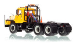 1:50 scale model of Mack DM 800 Tandem Axle Tractor - Yellow over Black