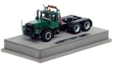 1:50 scale model of Mack DM 800 Tandem Axle Tractor - Green over Black