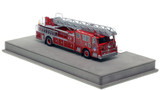 1:50 scale model of FDNY 1983 Seagrave 100' Ladder 4 - Manhattan
