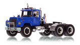 1:50 scale model of Mack® R Tandem Axle Tractor - Blue over Black