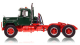 1:50 scale model of Mack® R Tandem Axle Tractor - Green over Red
