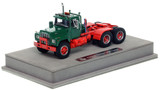 1:50 scale model of Mack® R Tandem Axle Tractor - Green over Red