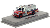 1:50 scale model of FDNY Freightliner M2/Seagrave Foam Tanker 152 in Staten Island