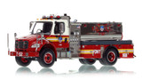1:50 scale model of FDNY Freightliner M2/Seagrave Foam Tanker 152 in Staten Island