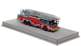1:50 scale model of Chicago Fire Department 2019 E-One 137' Rear Mount - Aerial Tower 8