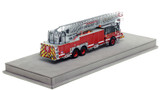 1:50 scale model of Chicago Fire Department 2019 E-One 137' Rear Mount - Aerial Tower 8