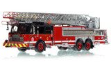 1:50 scale model of Chicago Fire Department 2019 E-One 137' Rear Mount - Aerial Tower 8
