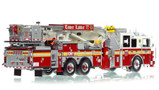 1:50 scale model of FDNY 2010 Seagrave Marauder II 75' Tower Ladder 77 - Staten Island