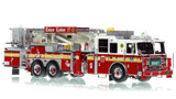 1:50 scale model of FDNY 2010 Seagrave Marauder II 75' Tower Ladder 77 - Staten Island