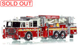 1:50 scale model of FDNY 2010 Seagrave Marauder II 75' Tower Ladder 35 - Manhattan