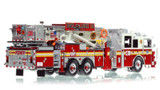 1:50 scale model of FDNY 2010 Seagrave Marauder II 75' Tower Ladder 138 - Queens