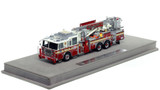 1:50 scale model of FDNY 2010 Seagrave Marauder II 75' Tower Ladder 138 - Queens