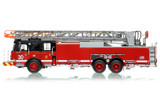 1:50 scale model of Chicago Fire Department 2020 E-One 100' Rear Mount - Truck 30