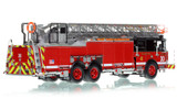 1:50 scale model of Chicago Fire Department 2020 E-One 100' Rear Mount - Truck 30