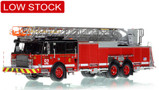 1:50 scale model of Chicago Fire Department 2020 E-One 100' Rear Mount - Truck 52