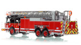 1:50 scale model of Chicago Fire Department 2020 E-One 100' Rear Mount - Truck 52