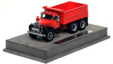 1:50 scale mode of Mack® B61 SX Tandem Axle Dump Truck - Red over Black with Black Fenders