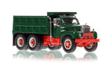 1:50 scale model of Mack® B61 SX Tandem Axle Dump Truck - Green over Red