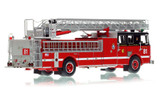 1:50 scale model of Chicago Fire Department Truck 81 - Seagrave 100' Ladder