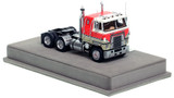 1:50 scale model of International® 4070B Transtar®  II - White and Red over Black