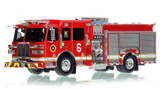 1:50 scale model of Columbus Division of Fire 2019 Sutphen Monarch Engine 6