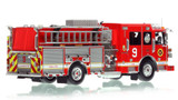 1:50 scale model of Columbus Division of Fire 2018 Sutphen Monarch Engine 9